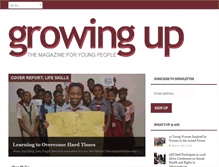 Tablet Screenshot of growingupmag.org